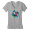 skull pops Women's V-Neck T-Shirt