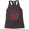 red strong Racerback Tank