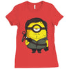 minion jaune Ladies Fitted T-Shirt