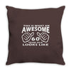 this is what an awesome 60 year old looks like Throw Pillow