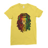 new! men's rasta vibe lion Ladies Fitted T-Shirt