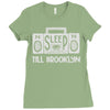 no sleep boombox Ladies Fitted T-Shirt