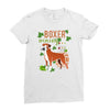 boxer wining Ladies Fitted T-Shirt