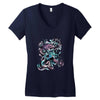 summer cthulhu Women's V-Neck T-Shirt