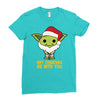 may cristmas be with you yoda Ladies Fitted T-Shirt