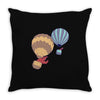 hot bear balloon Throw Pillow
