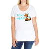 foxy nerd Ladies Curvy T-Shirt