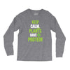 keep calm plants have protein Long Sleeve Shirts