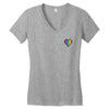 Love Is Love Lgbt Rainbow Heart Women's V-Neck T-Shirt