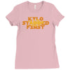 kylo stabbed first Ladies Fitted T-Shirt