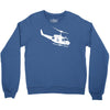 design uh 1h helicopter hubschrauber us army irak krieg war vietnam Crewneck Sweatshirt