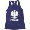 poland polska polish football flag new Racerback Tank