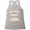 Super Cool Grandson Of A Freaking Awesome Father Racerback Tank