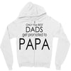 best dad get promoted to papa Zipper Hoodie