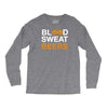 blood sweat Long Sleeve Shirts