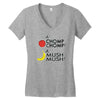 a'chomp chomp! Women's V-Neck T-Shirt