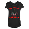 gaming hold and play Maternity Scoop Neck T-shirt
