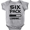 six pack loading Baby Onesie