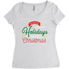 we wish you happy holidays &amp; merry christmas Women's Triblend Scoop T-shirt