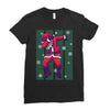 santa claus dabbing Ladies Fitted T-Shirt