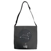 Leo Zodiac Sign Minimal Design Adjustable Strap Totes