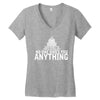 contrary to popular belief, no one owes you anything Women's V-Neck T-Shirt