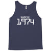 made in 1974 birthday celebration funny retro Tank Top
