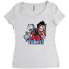 ash vs zombies Women's Triblend Scoop T-shirt