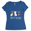 happy meowr Women's Triblend Scoop T-shirt