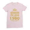 queens are born in 1980 Ladies Fitted T-Shirt