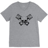skull pisto V-Neck Tee