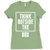 think outside the box Ladies Fitted T-Shirt
