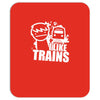 i like trains Mousepad