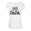 Only the Best Dads get Promoted to Papa Maternity Scoop Neck T-shirt