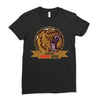 danger angry bear Ladies Fitted T-Shirt