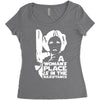 a woman's place is in the resistance Women's Triblend Scoop T-shirt