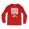 pizza fixes everything Long Sleeve Shirts