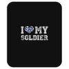 i love my soldier navy camouflage Mousepad