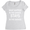 stays in the garage Women's Triblend Scoop T-shirt