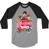 paw patrol birthday girl grandpa 3/4 Sleeve Shirt