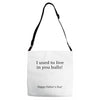dad balls greeting Adjustable Strap Totes