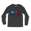 peace love wine Long Sleeve Shirts
