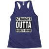 straight outta greasy grove Racerback Tank