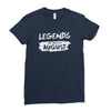 legends are born in august Ladies Fitted T-Shirt