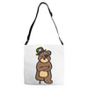 pirate bear Adjustable Strap Totes