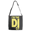 im a dj graphic tee mens Adjustable Strap Totes