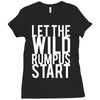 let the wild rumpus Ladies Fitted T-Shirt