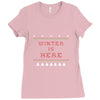 Winter (a217) Ladies Fitted T-Shirt