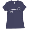 uffington horse Ladies Fitted T-Shirt