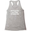 with a body like this who needs hair Racerback Tank